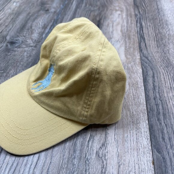 Ralph Lauren Polo Kids Boys Youth Hat Cap Strap Back Yellow Blue Big Pony 8-20 - Picture 3 of 11